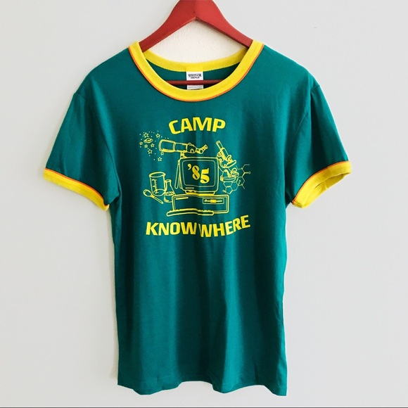 Stranger Things Camp Nowhere Ringer Tee 